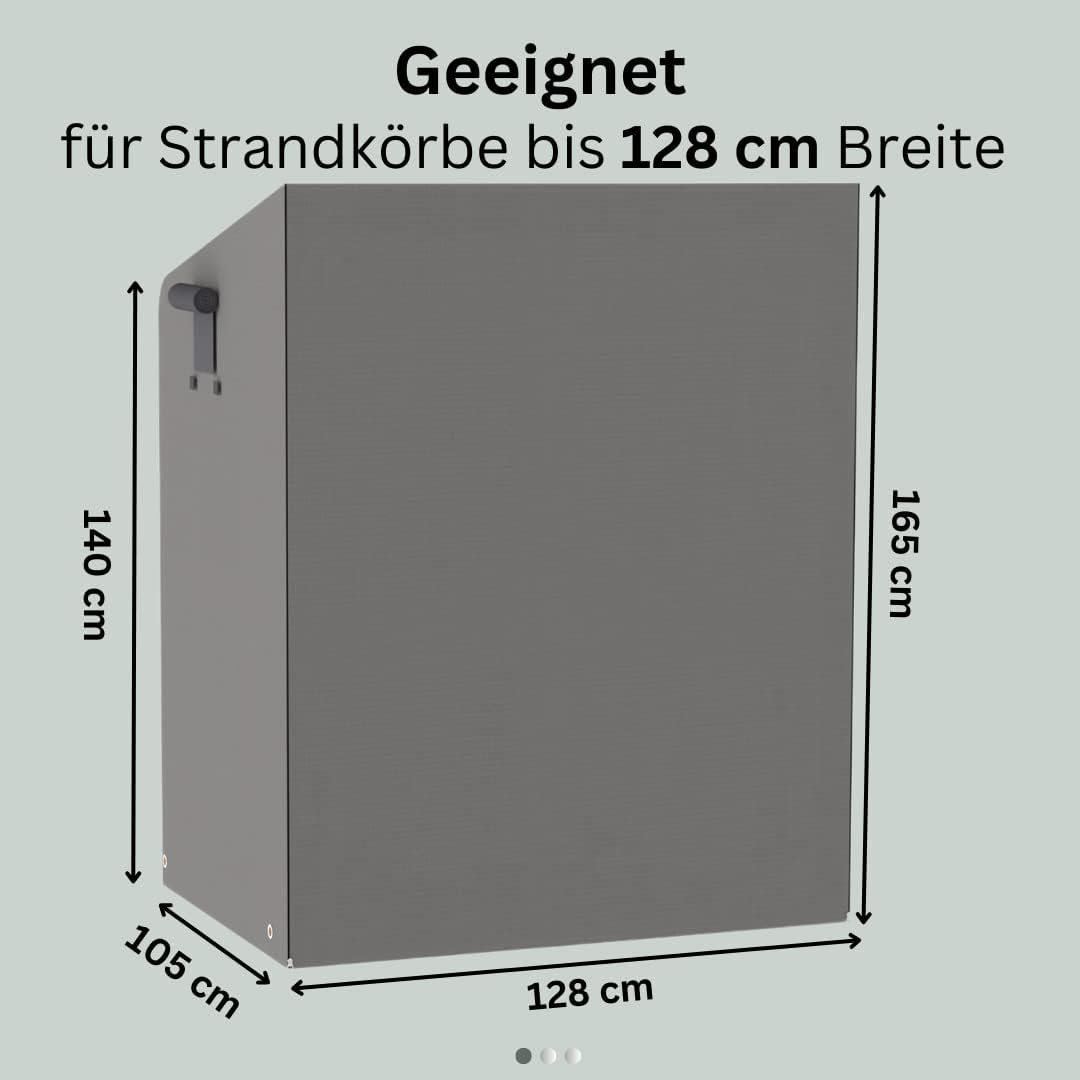 Jéto Strandkorb Schutzhülle Luxus Line - Oxford 600D - für 120cm breit